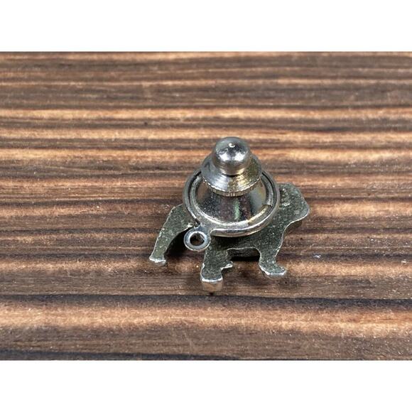 Vintage Mack Trucks Silver Tone Bulldog Tie Tack Lapel Pin - Picture 3 of 6